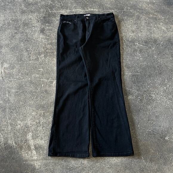 Levi's 512 Bootcut Jeans Womens 12 Black Pants Perfectly Slimming Loose Fit - Picture 1 of 9